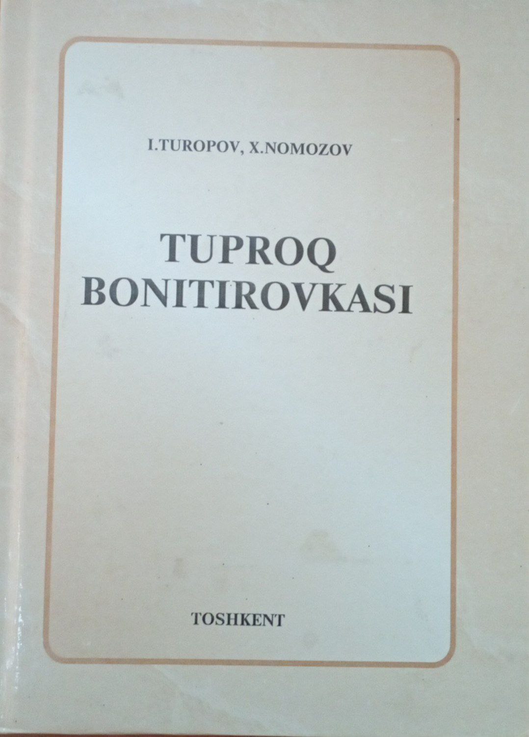Tuproq bonitirovkasi