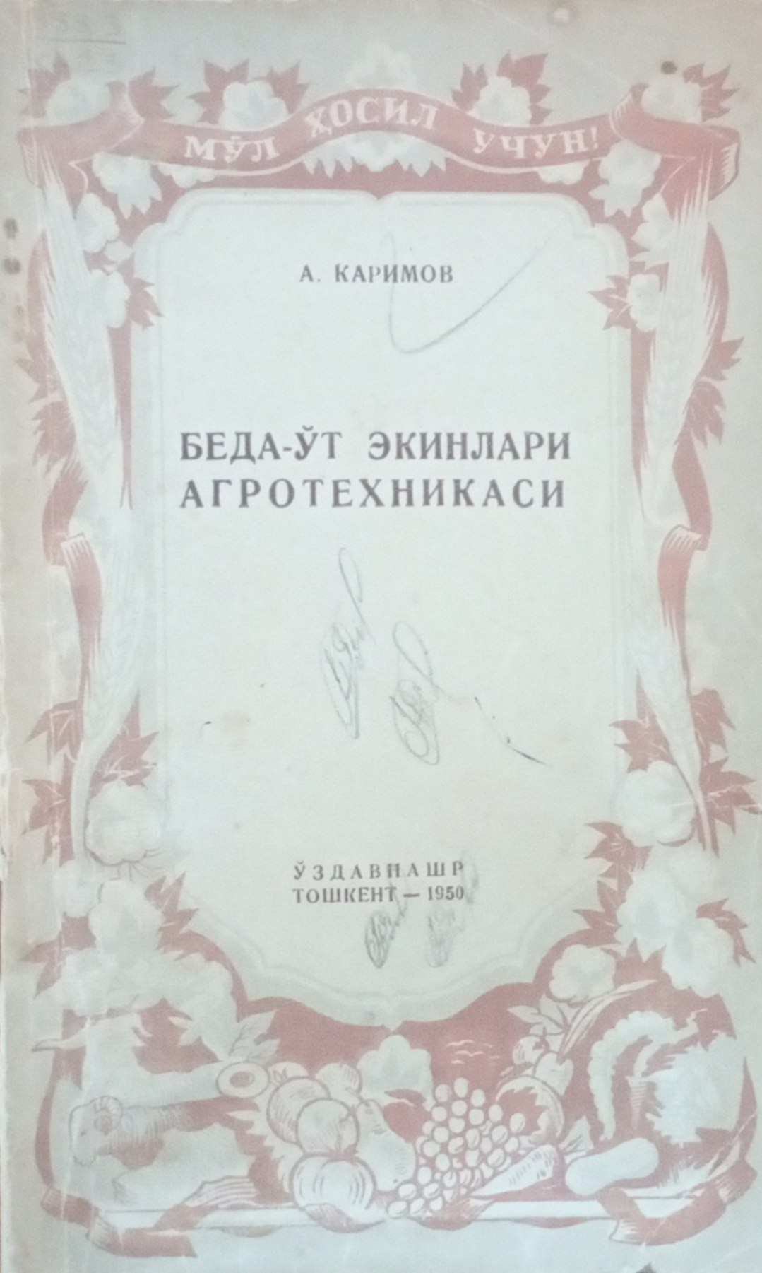 Беда-ўт экинлари агротехникаси