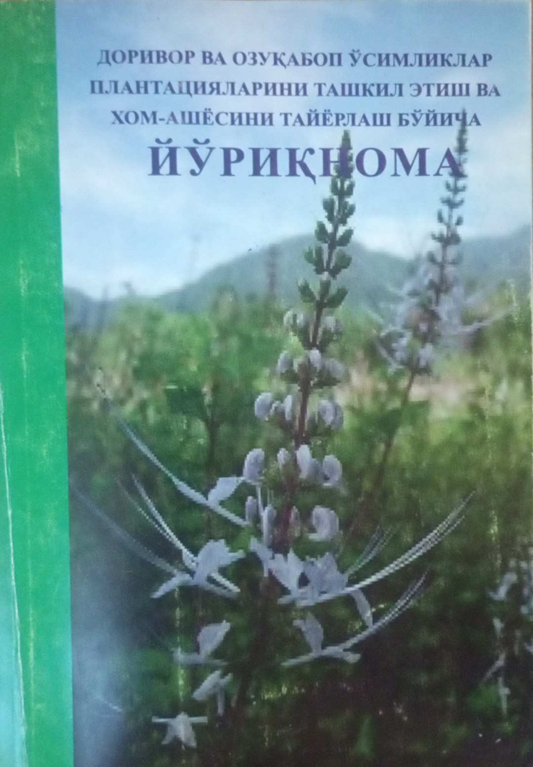 Доривор ва озуқабоп ўсимликлар плантацияларини ташкил этиш ва хом-ашёсини тайёрлаш бўйича йўриқнома