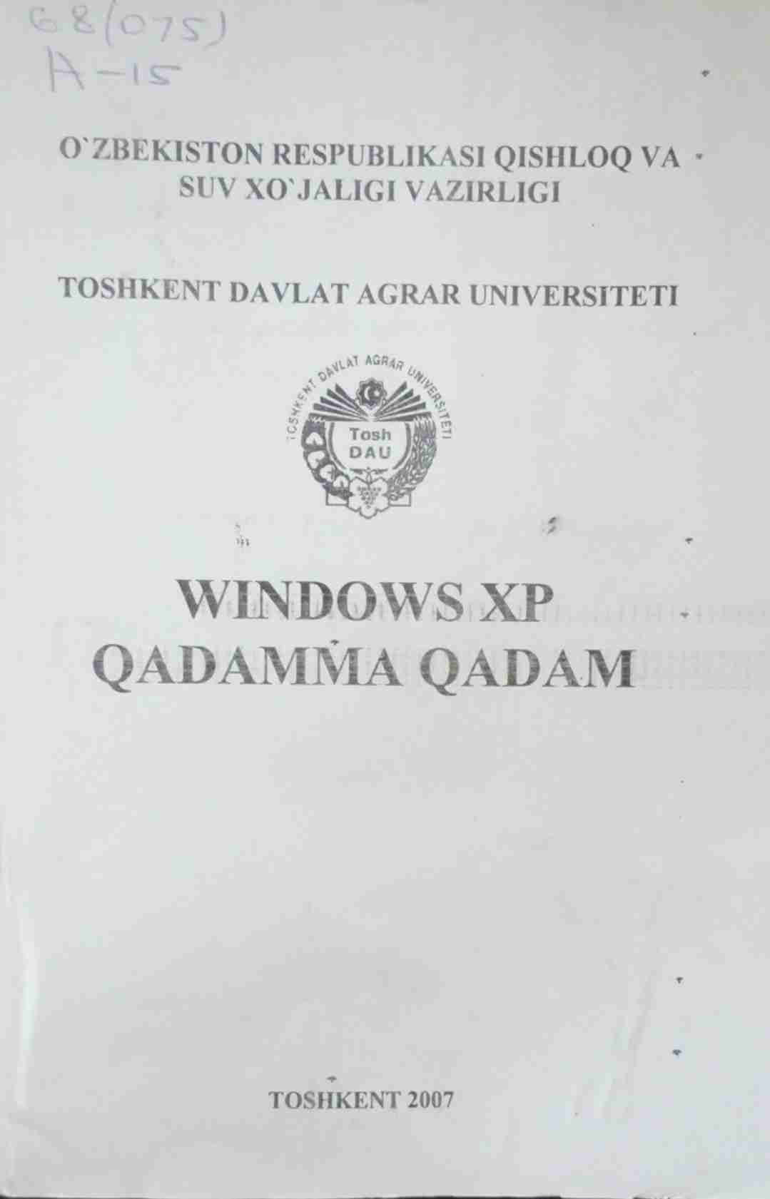 Windows XP qadamma qadam