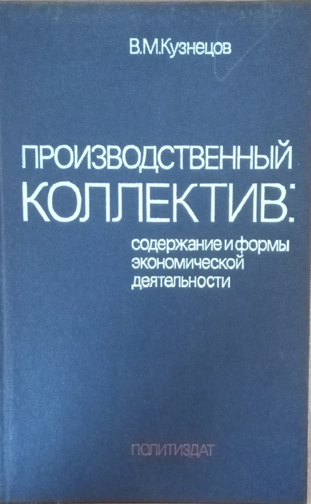Производственный коллектив: содержание и формы экономической деятельности