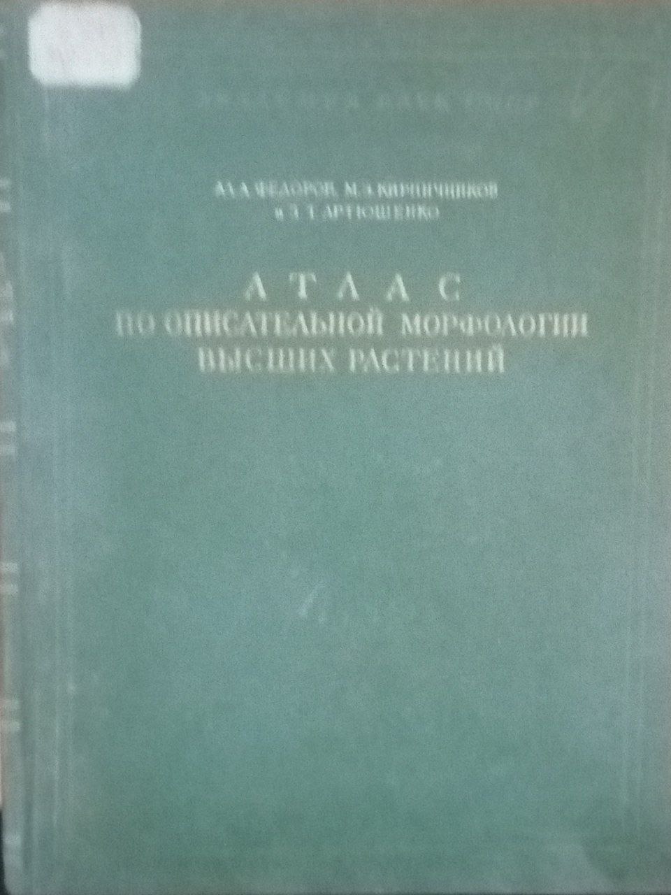 Атлас по описательной морфологии авсших растений