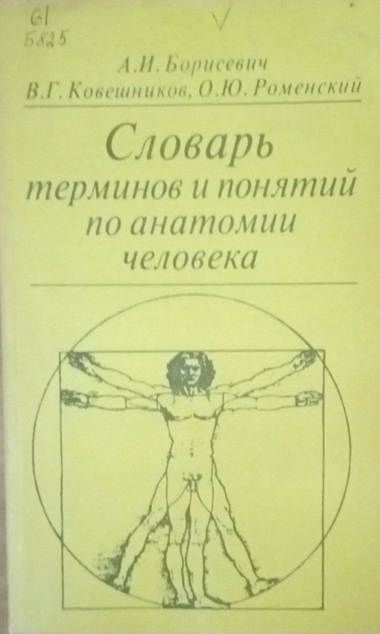Словарь терминов и понятий по анатомии человека