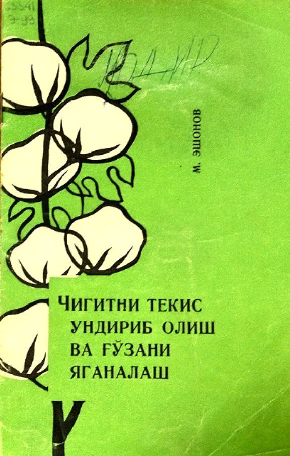 Чигитни текис ундириб олиш ва ғўзани яганалаш