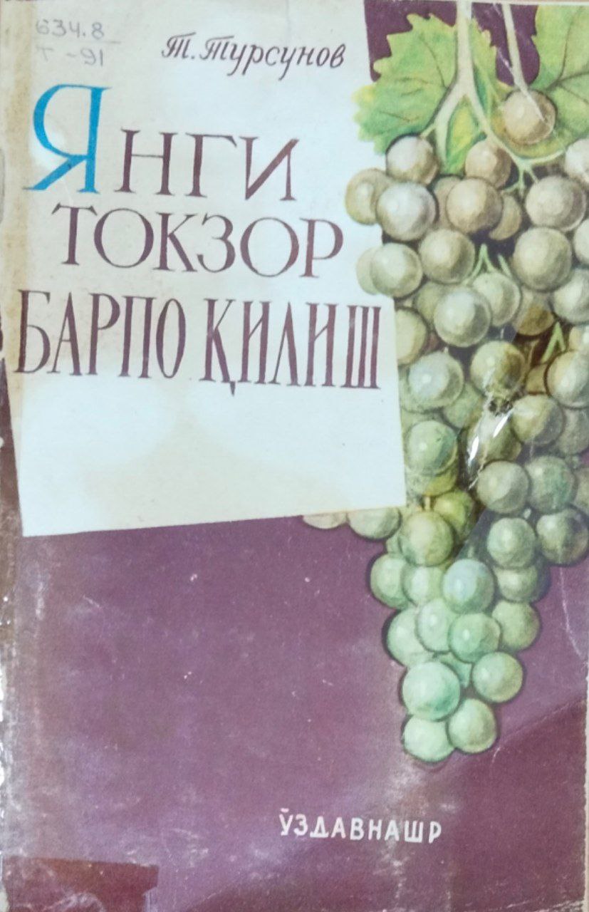 Янги токзор барпо қилиш