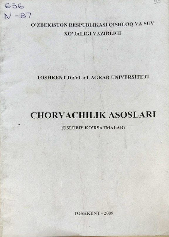 Chorvachilik asoslari