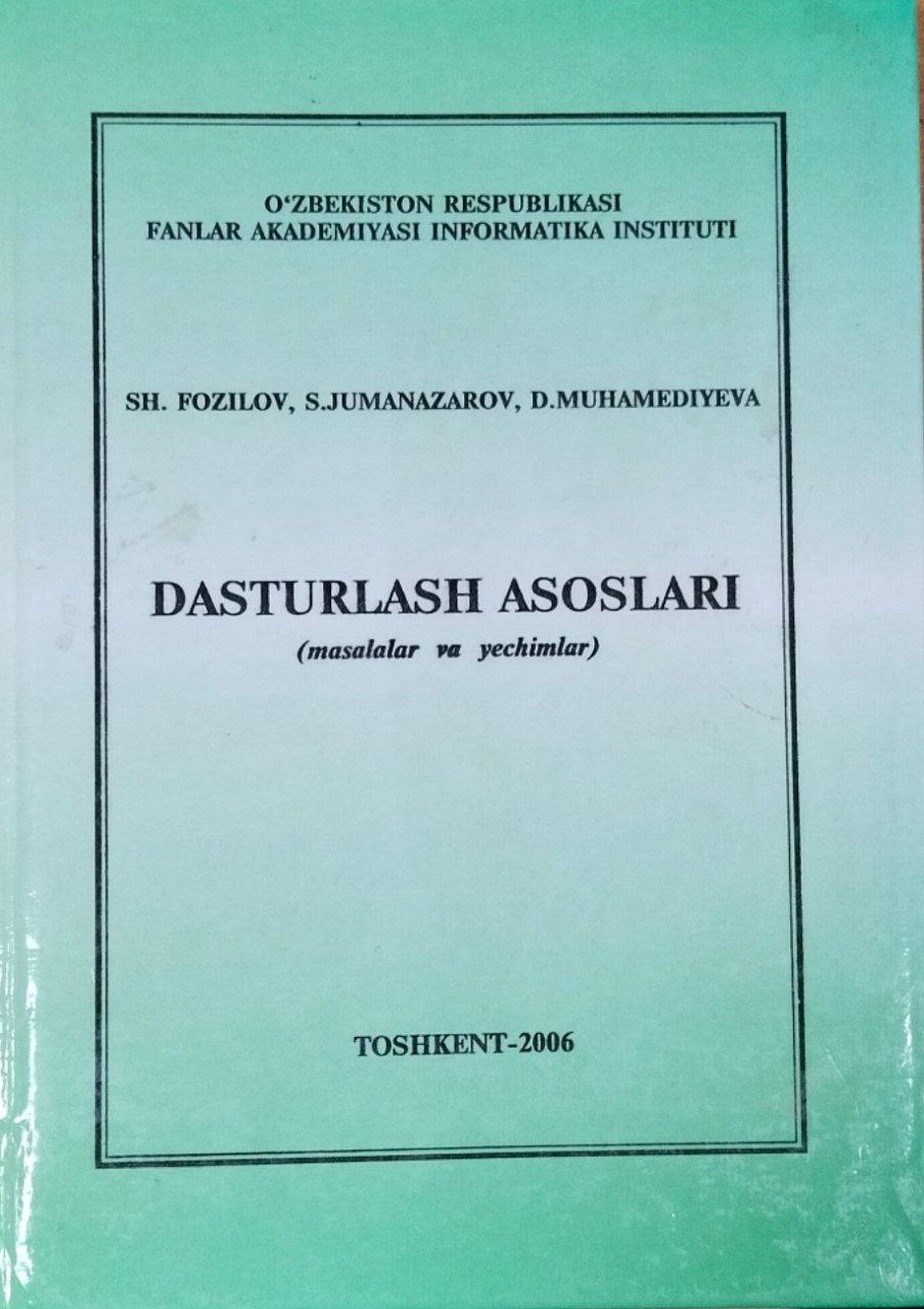 Dasturlash asoslari