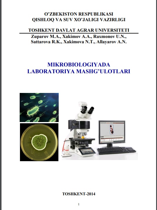 Mikrobiologiyadan laboratoriya mashg`ulotlari