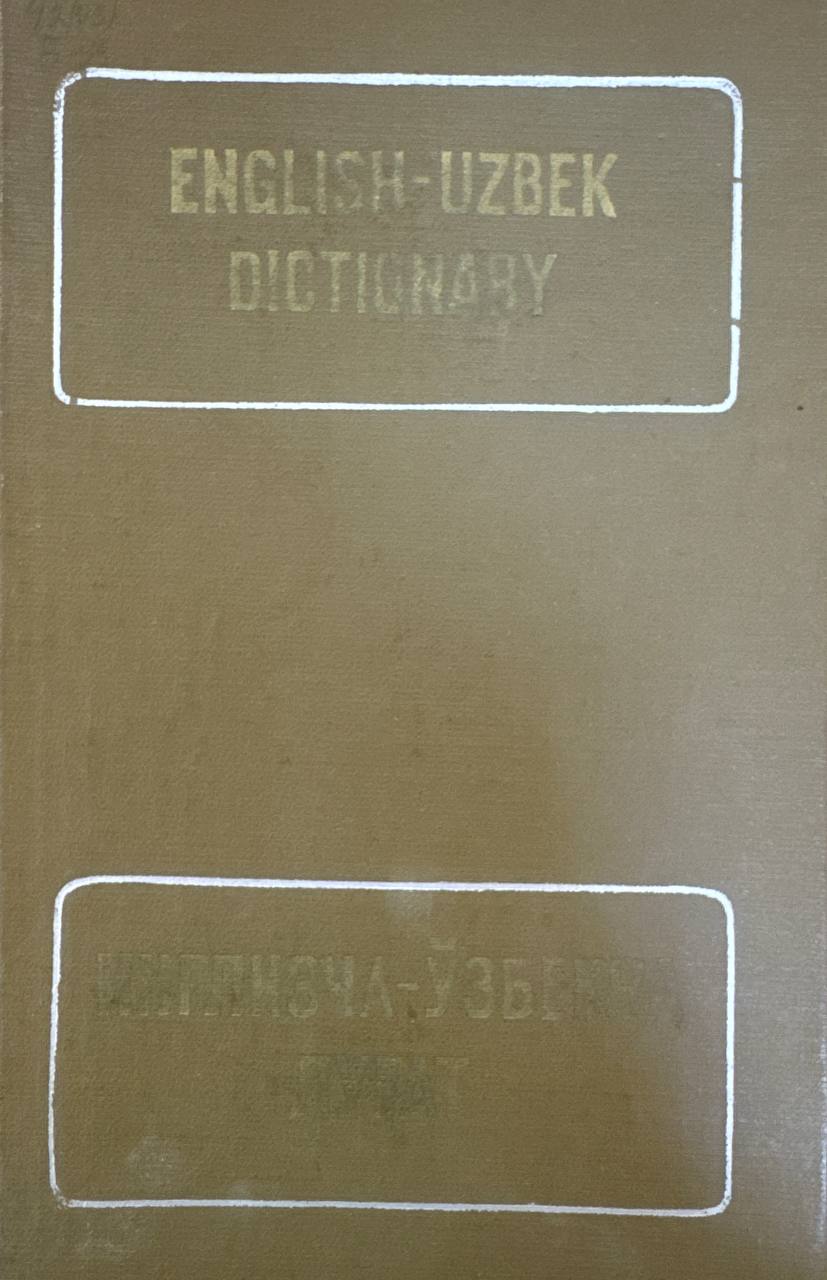English-uzbek dictionary