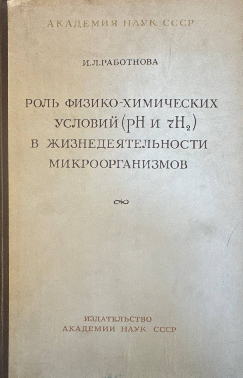 Роль физико-химических условий (pH zH2) в жизнедеятельности микроорганизмов