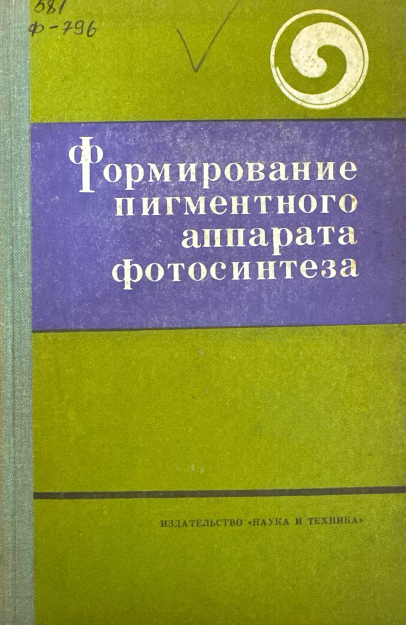 Формирование пигментного аппарата фотосинтеза