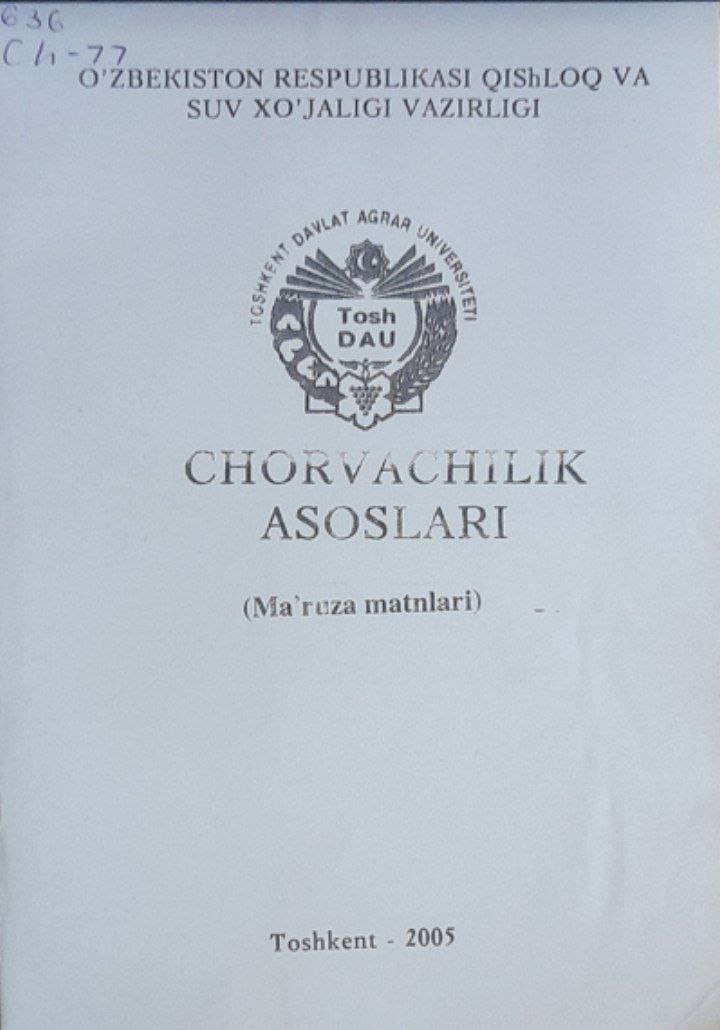 Chorvachilik asoslari
