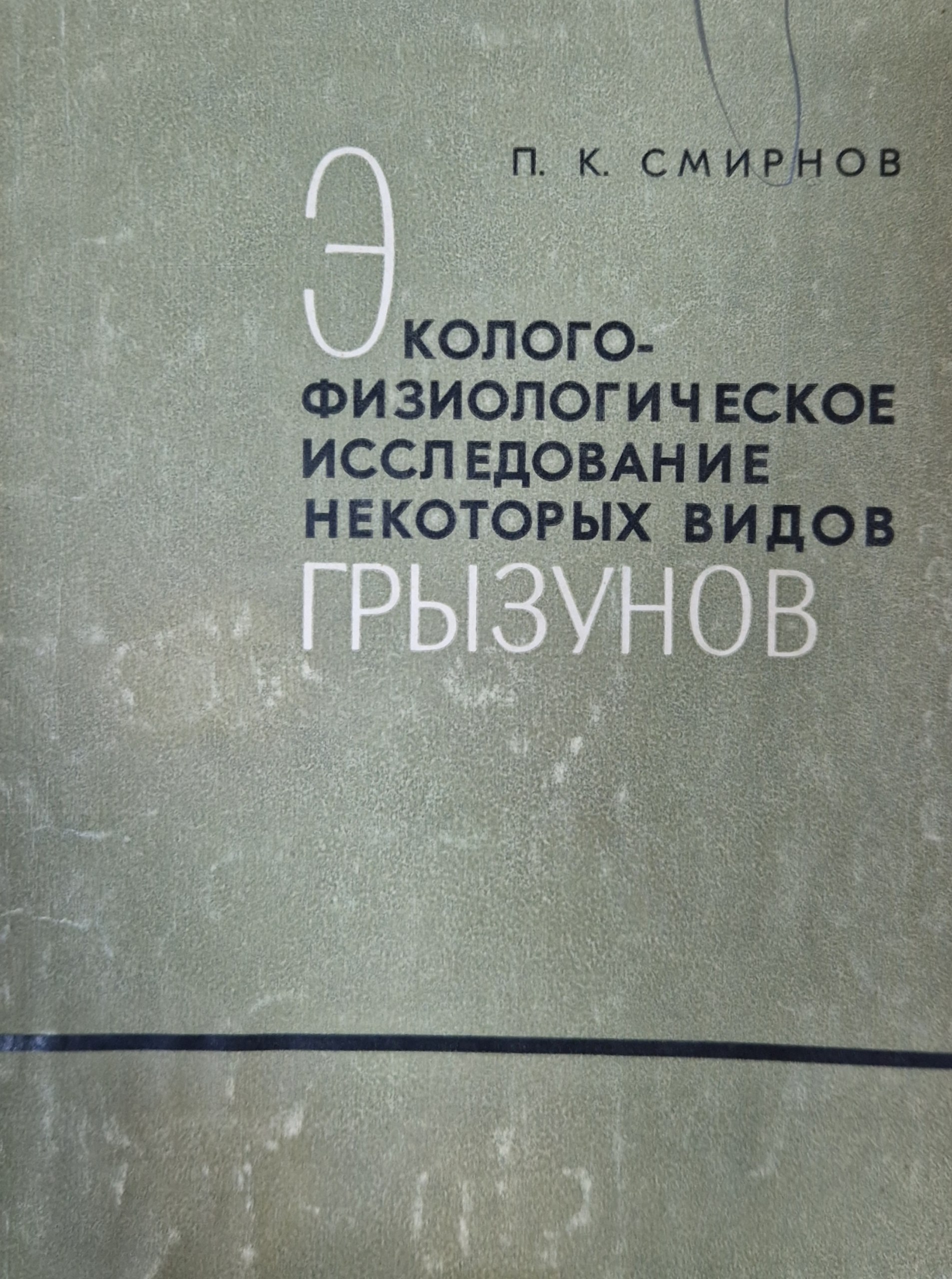 Эколого-физиологическое исследование некоторых видов грызунов