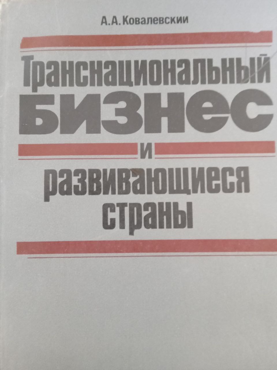 Транснациональный бизнес и развивающиеся страны
