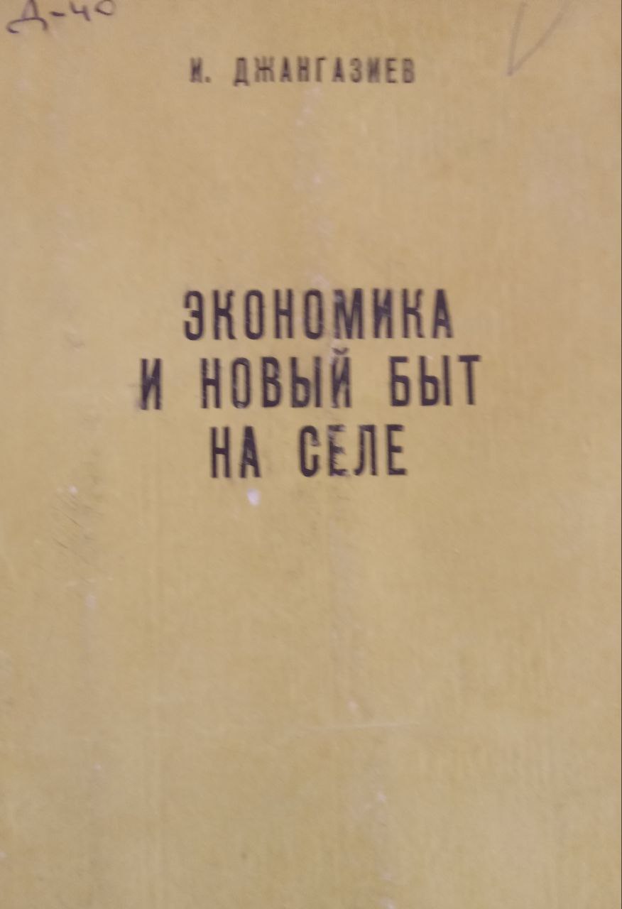 Экономика и новый быт на селе