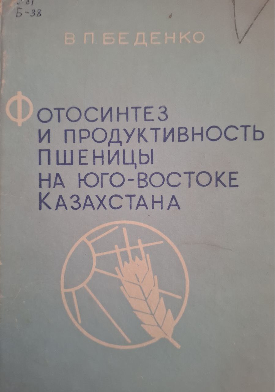 Фотосинтез и продуктивность пшеницы на юго-востоке Казахстана