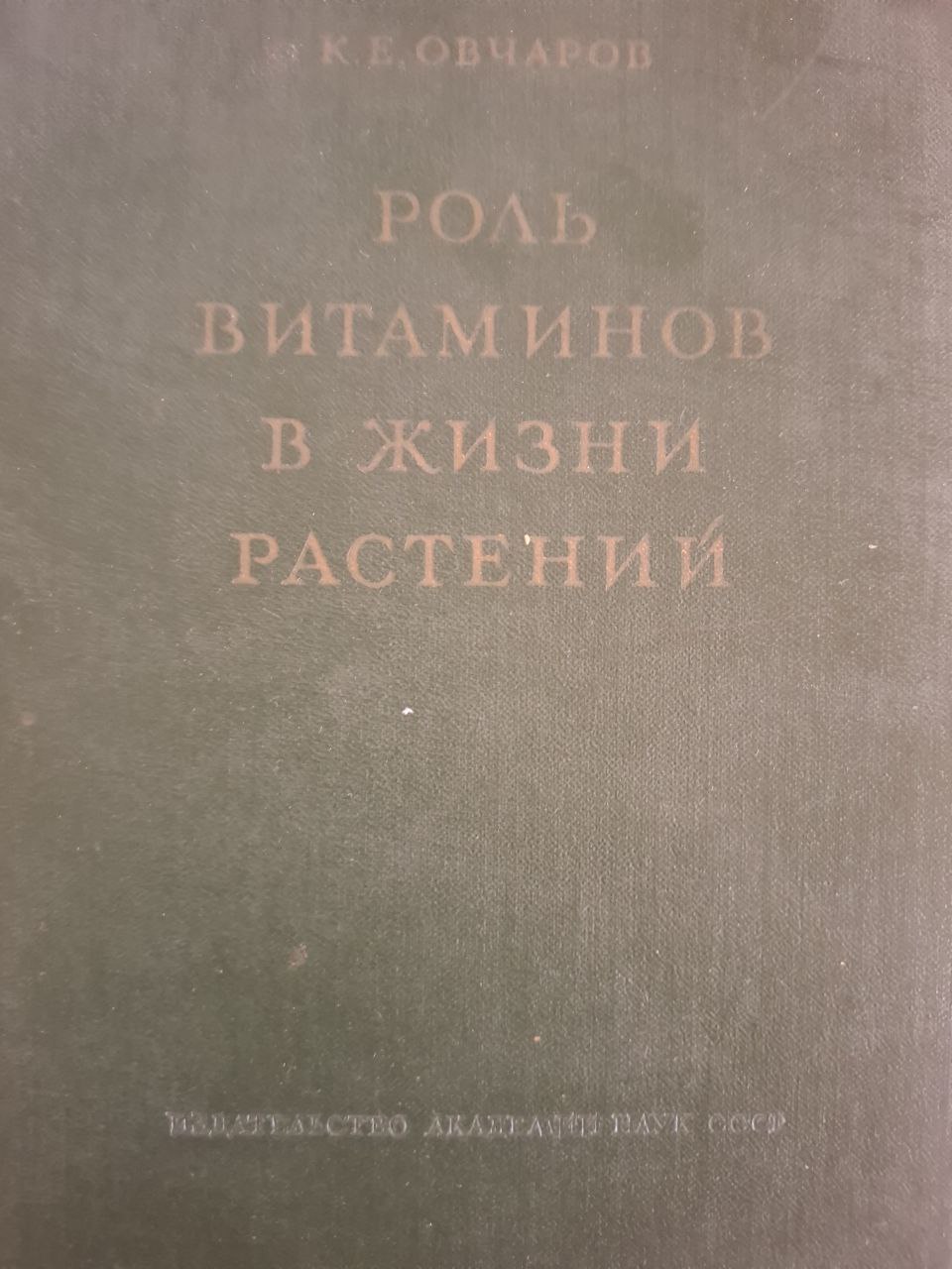 Роль витаминов в жизни растений