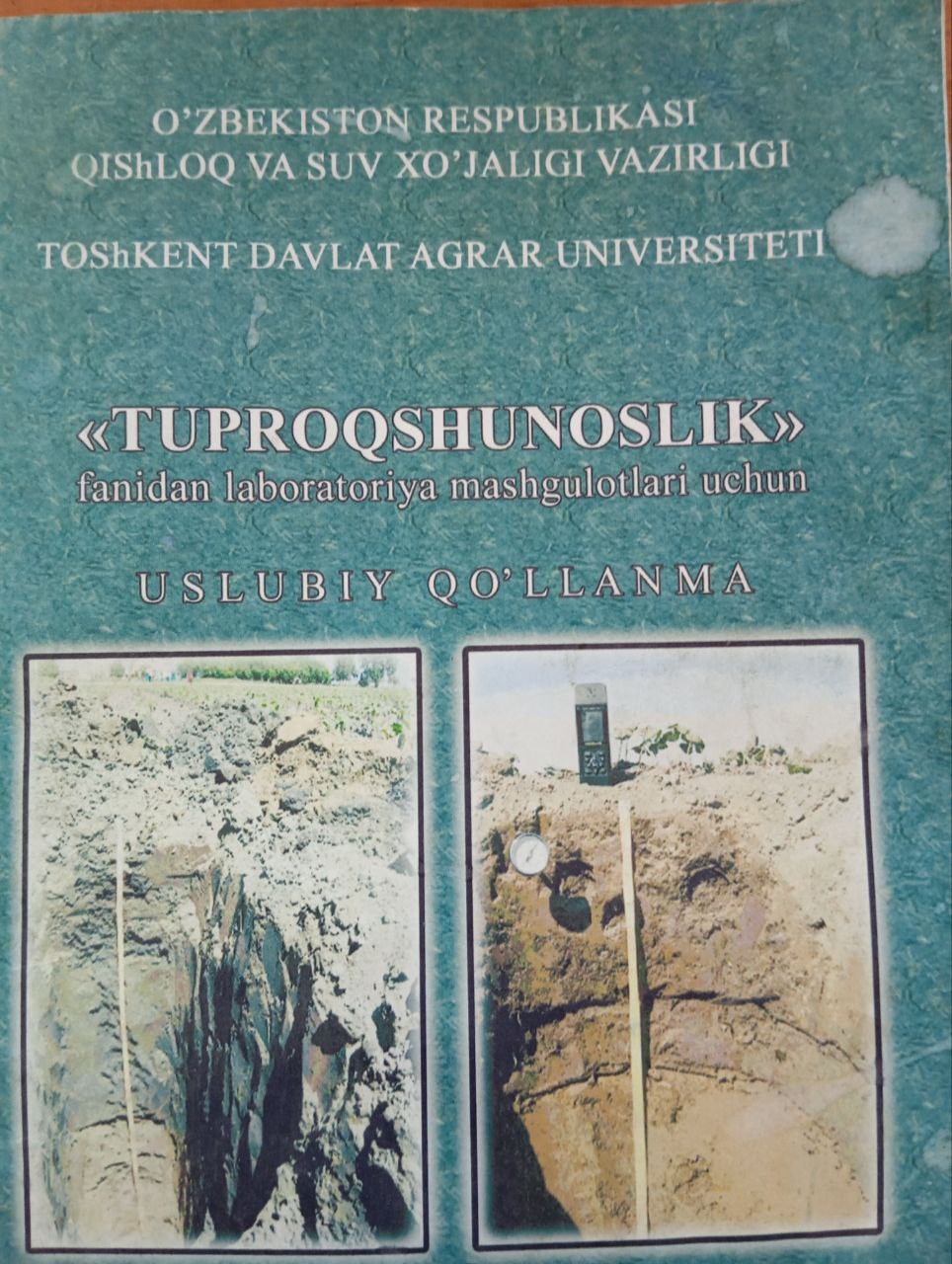 Tuproqshunoslik fanidan laboratoriya mashg`ulotlari