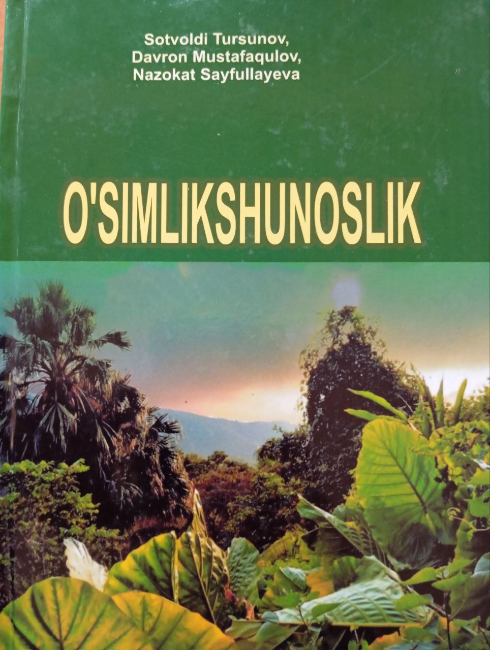 O`simlikshunoslik