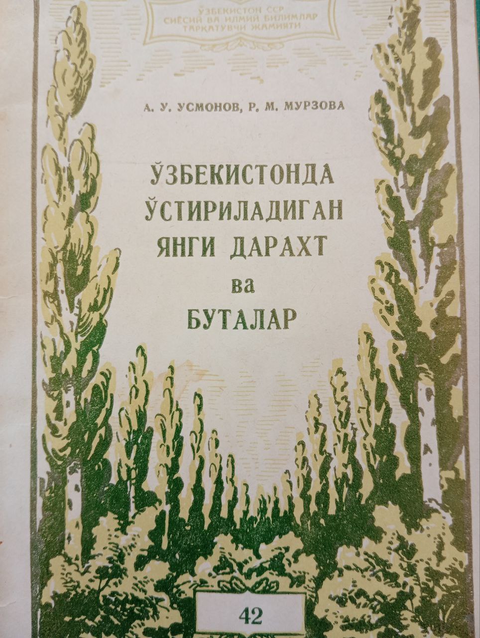 Ўзбекистонда ўстириладиган янги дарахт ва буталар