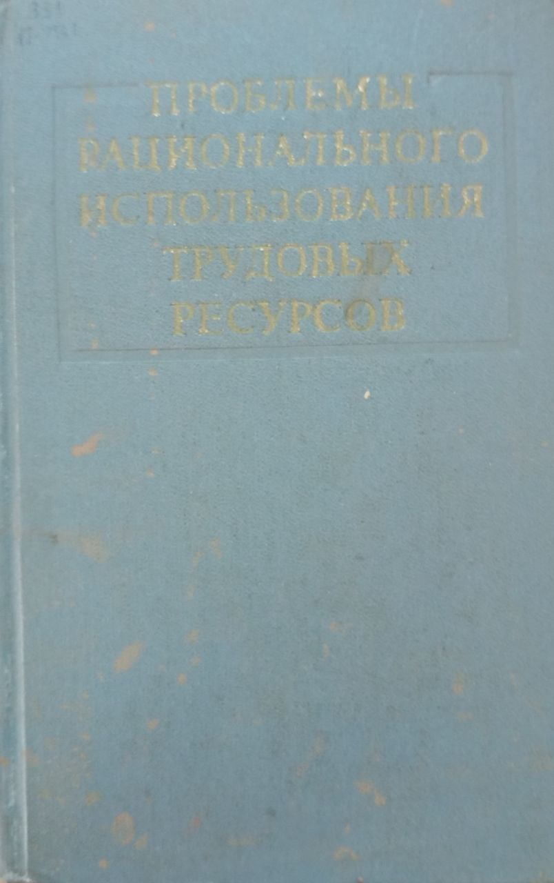 Проблемы рационального использования трудовых ресурсов