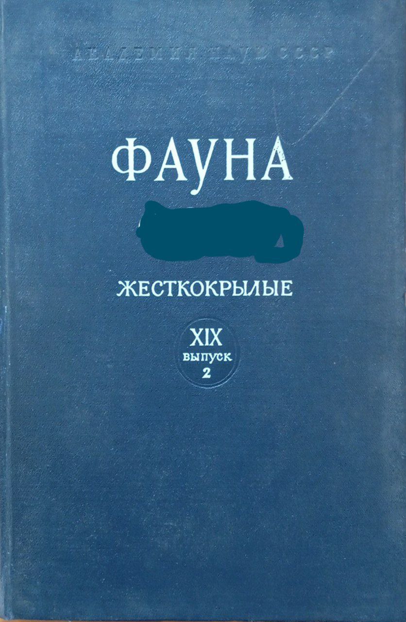 Фауна жесткокрылые т. XIX