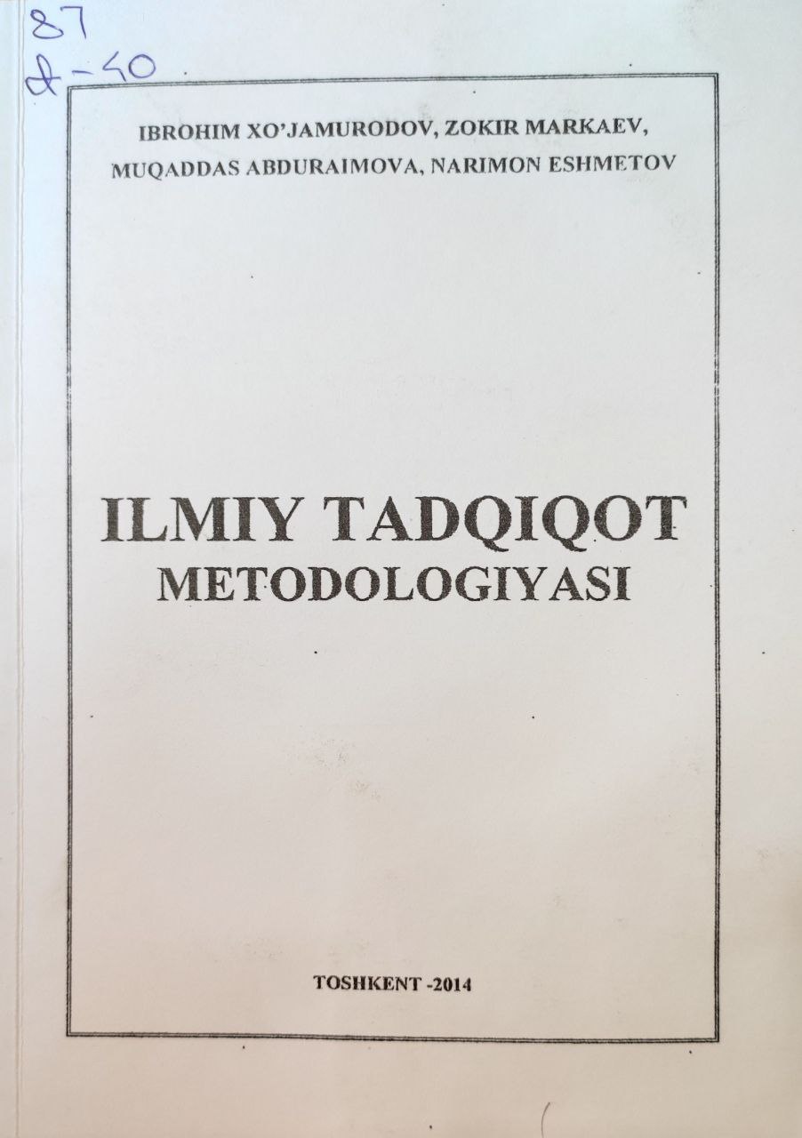 Ilmiy tadqiqot metodologiyasi