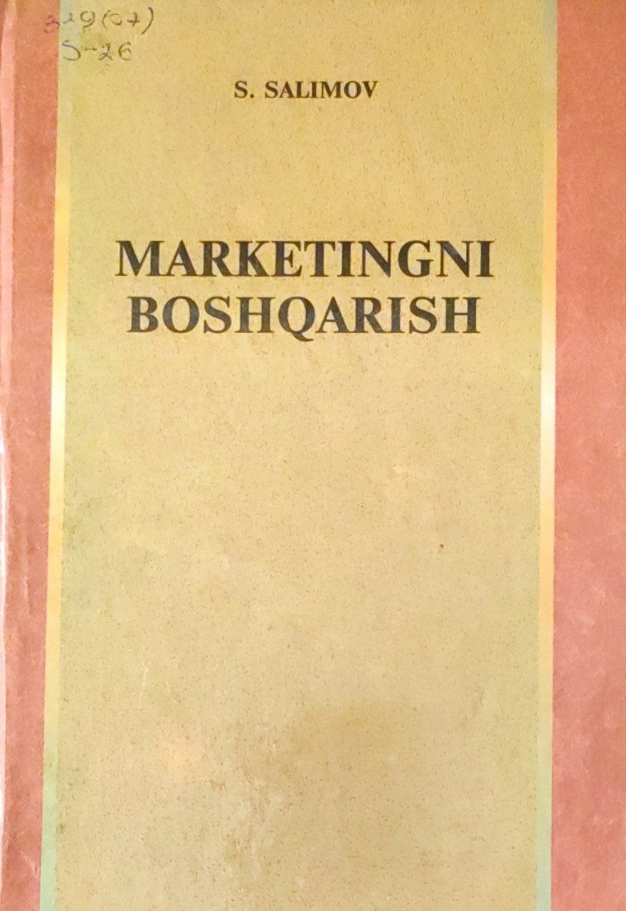 Marketihgni boshqarish