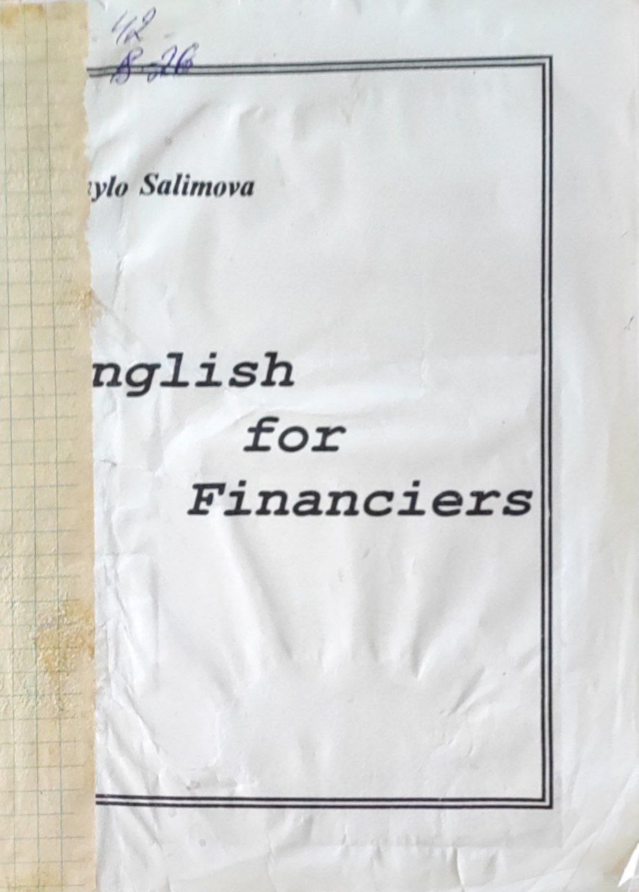 English for Financiers