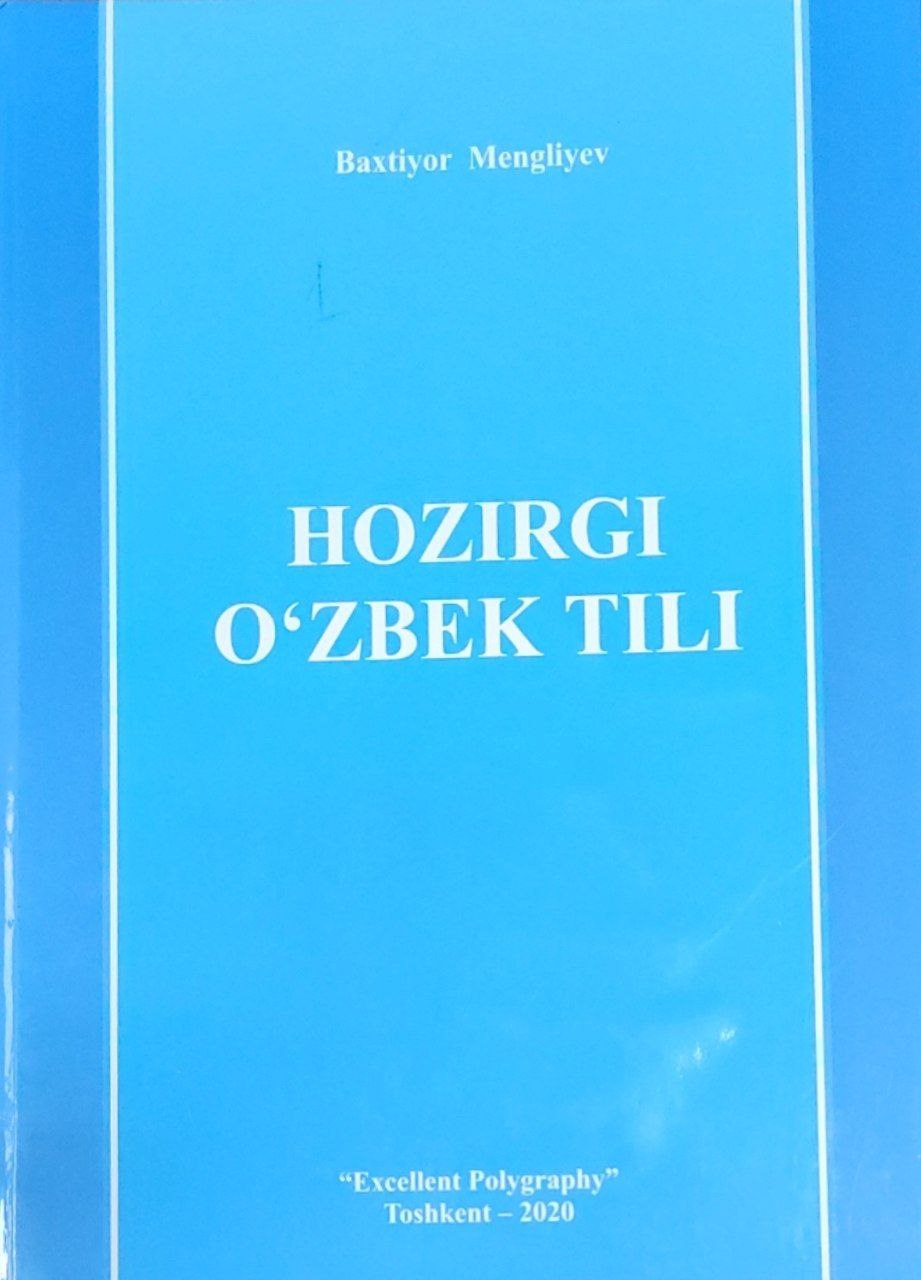 Hozirgi o`zbek tili