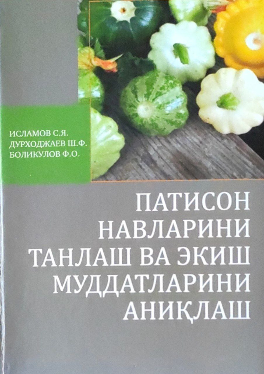 Патиссон навларини танлаш ва экиш муддатларини аниқлаш