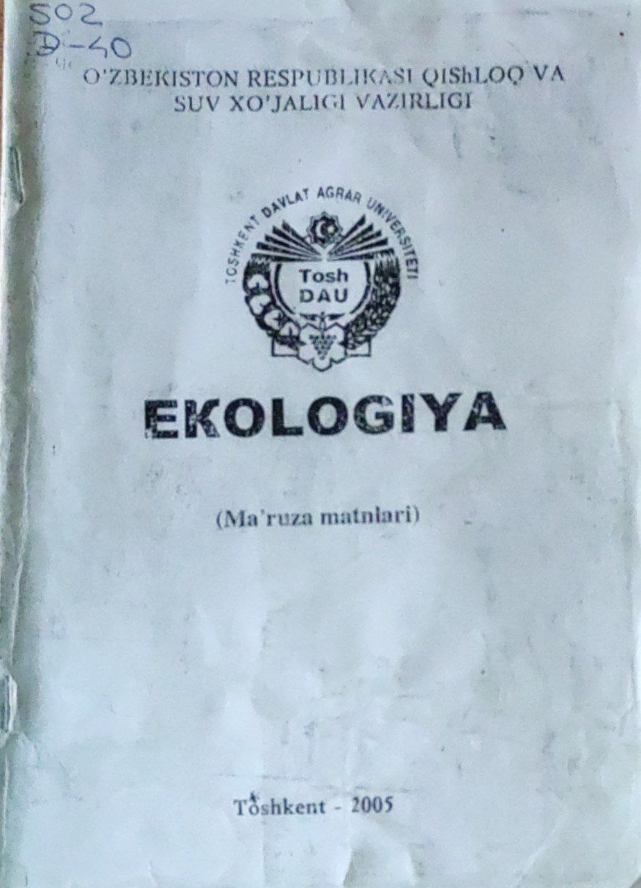 Ekologiya