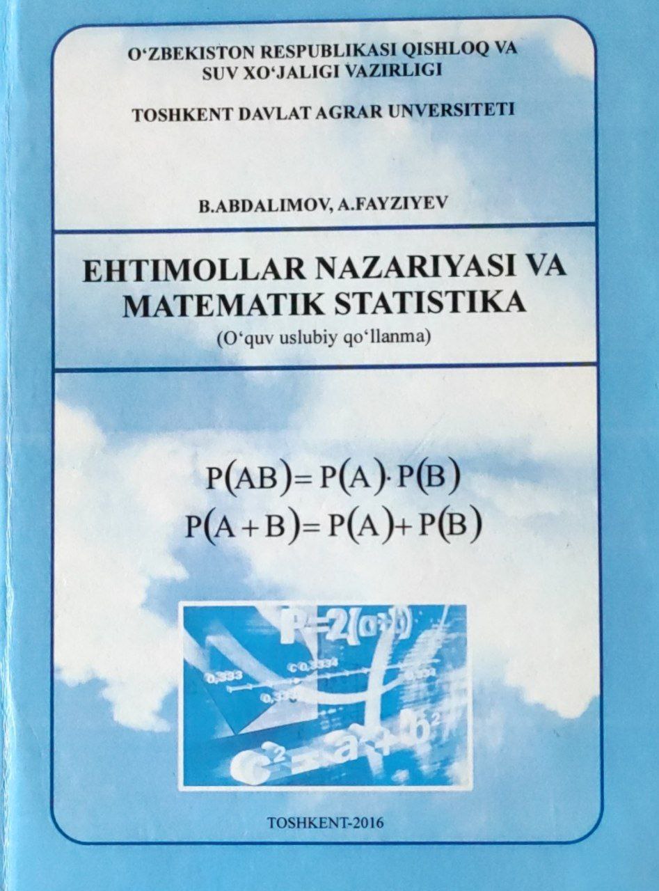 Ehtimollar nazariyasi va matematik statistika