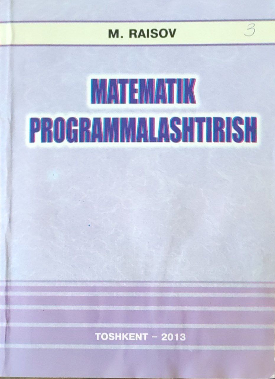 Matematik programmalashtirish