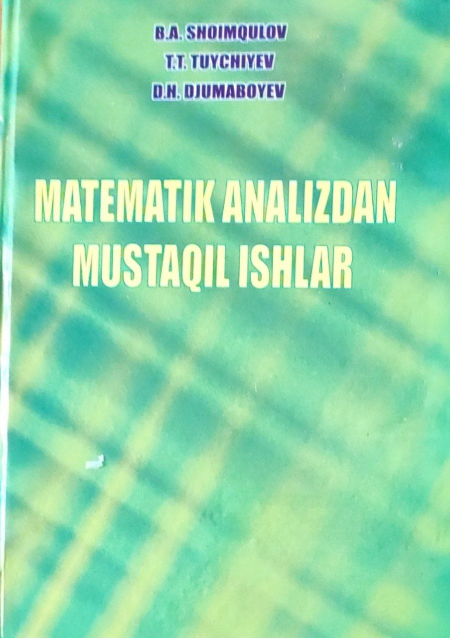 Matematik analizdan mustaqil ishlar