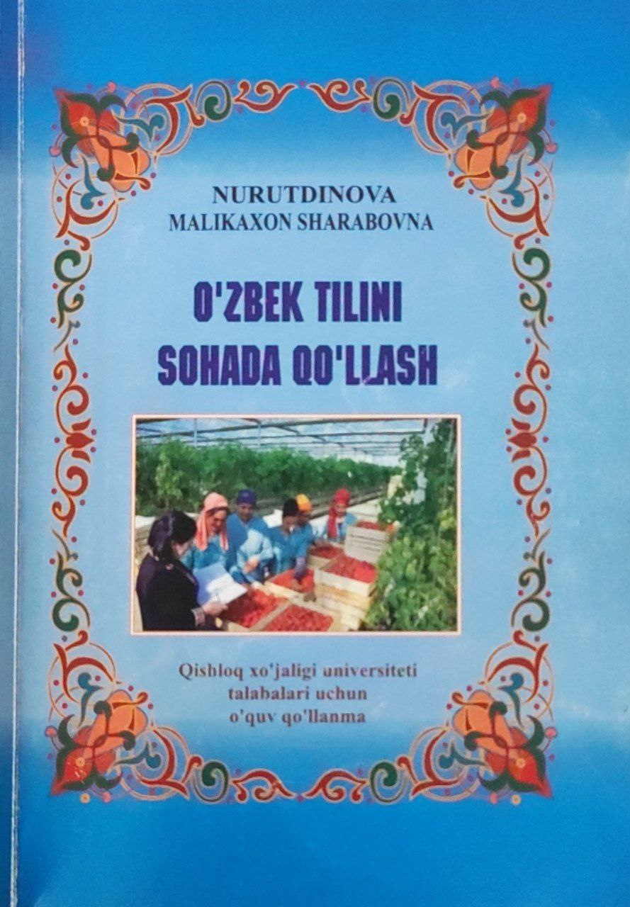 O'zbek tilini sohada qo'llash