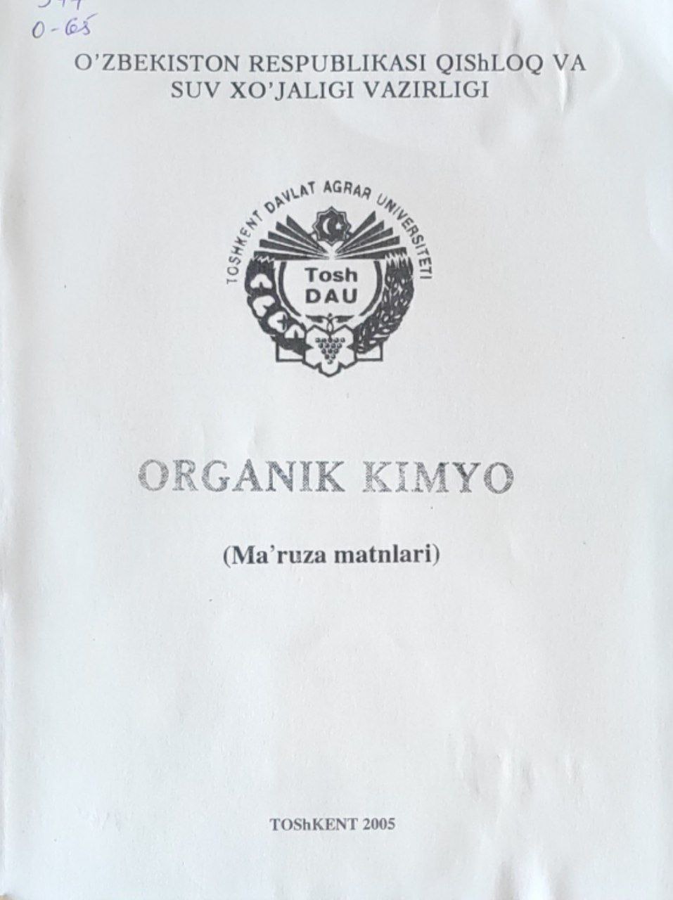 Organik kimyo