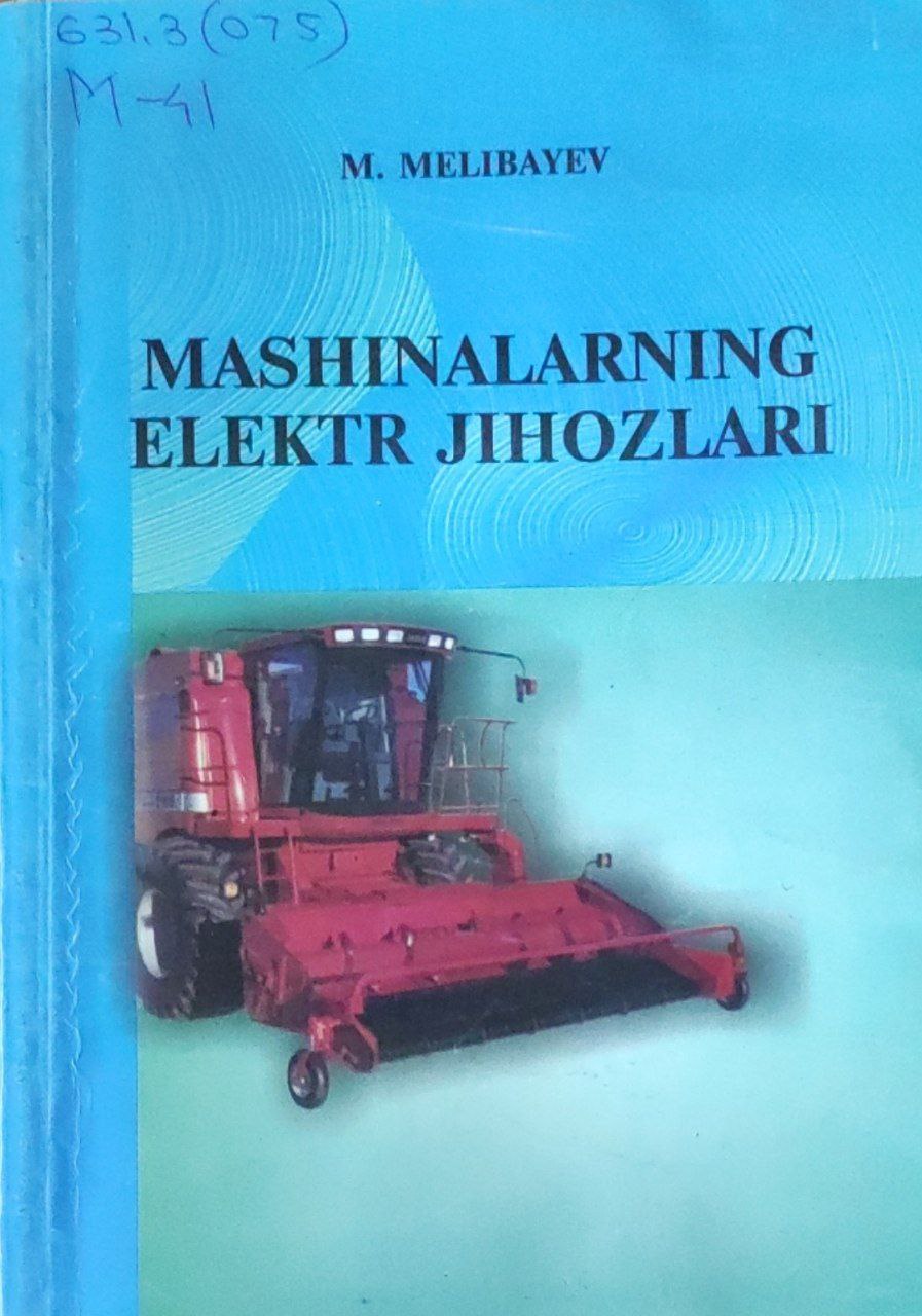 Mashinalarning elektr jihozlari