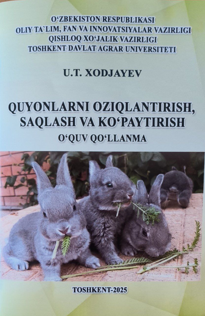 Quyonlarni oziqlantirish, saqlash va ko'paytirish