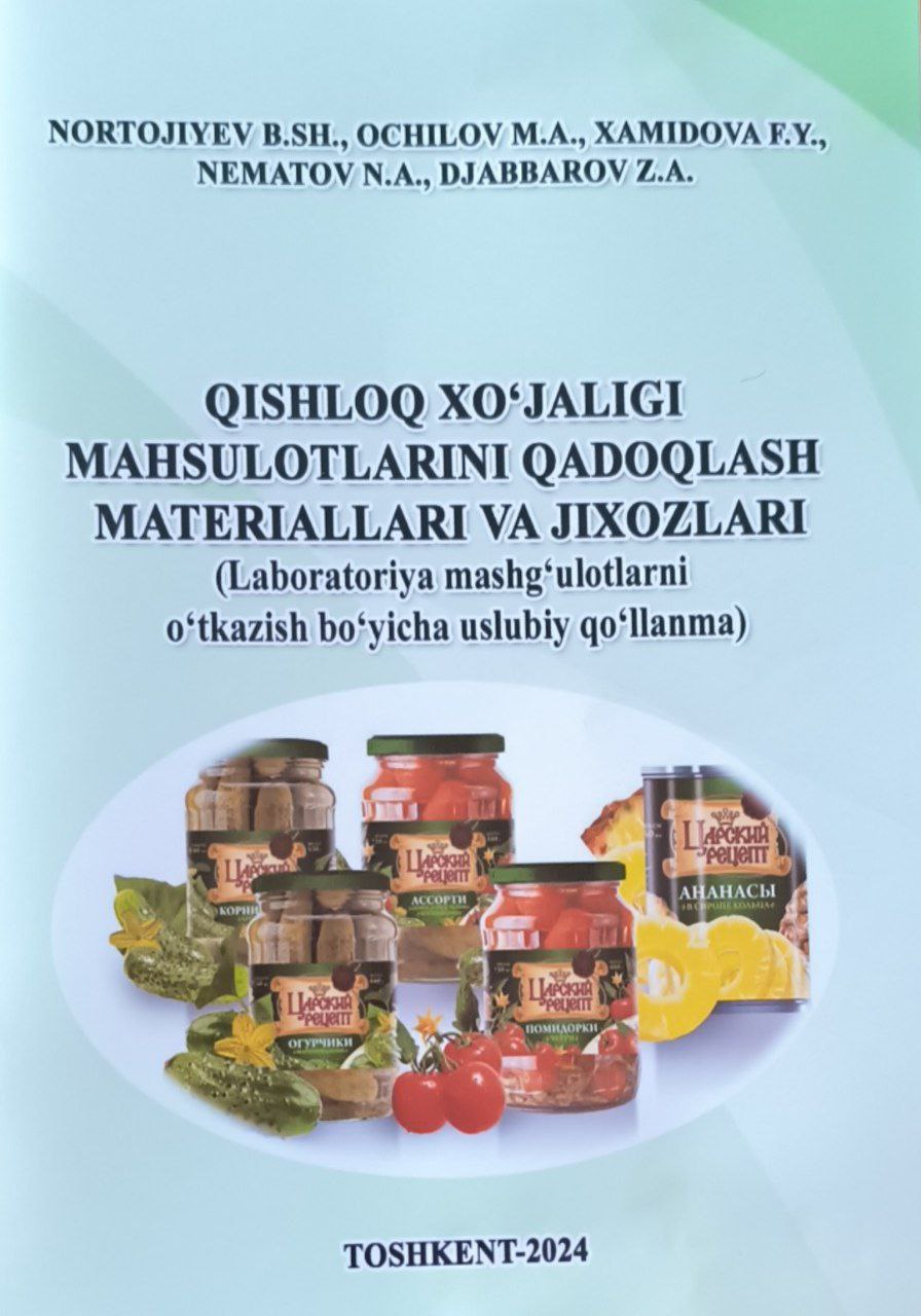 Qishloq xo'jaligi mahsulotlarini qadoqlash materiallari va jihozlari