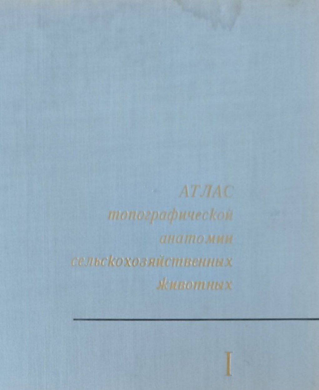 Атлас типографической анатомии сельскохозяйственных животных