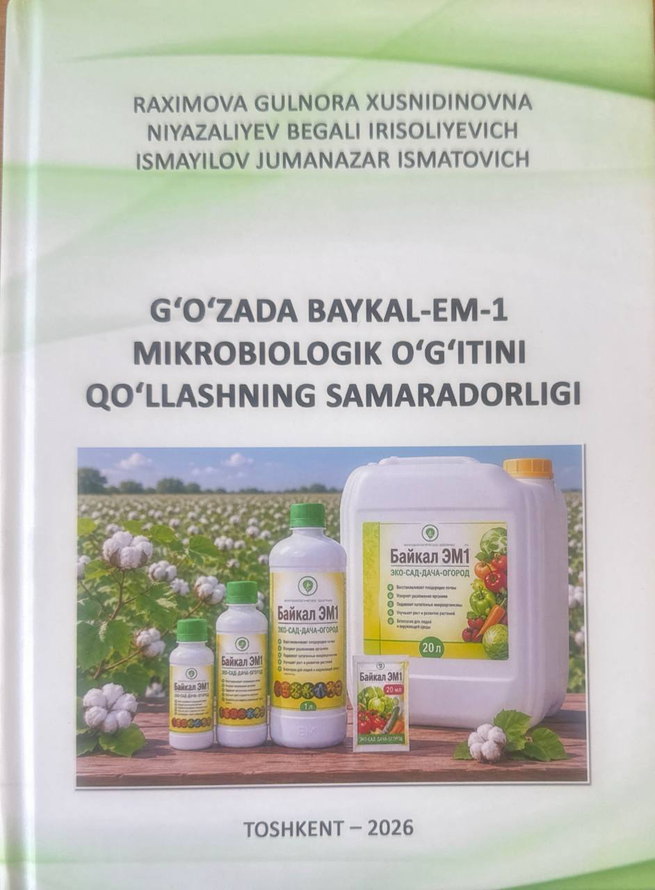 G'o'zaga Baykal-EM-1 mikrobiologik o'g'itini qo'llashning samaradorligi
