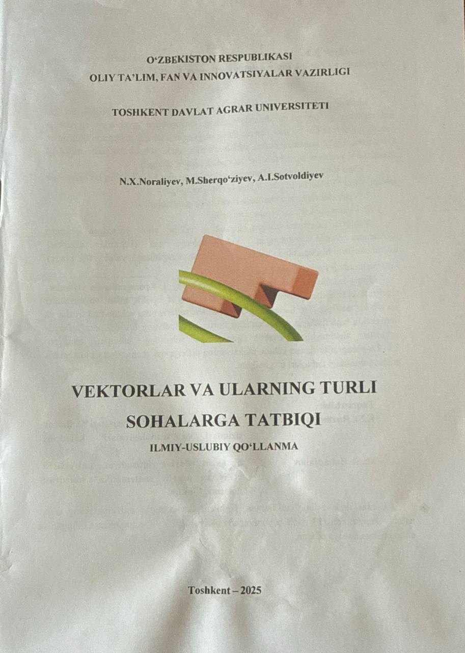 Vektorlar va ularning turli sohalarga tatbiqi