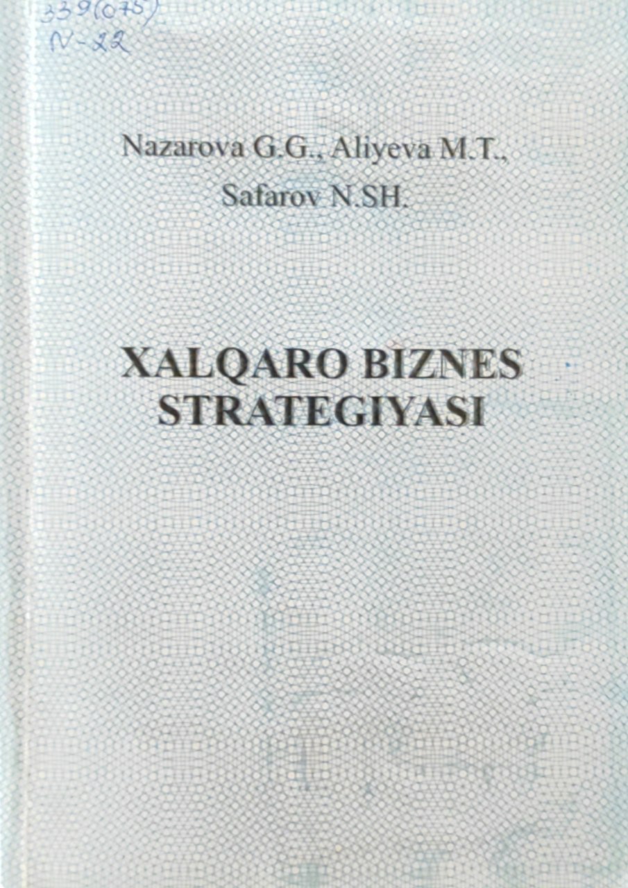 Xalqaro biznes strategiyasi